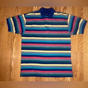 Gant 100% cotton colorful short sleeve polo with wood buttons